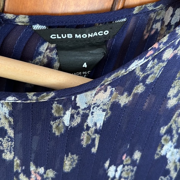 Flowered Silk Club Monaco Dress - like a Monet painting! - Picture 3 of 4